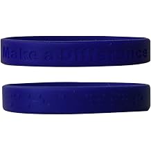 Set Of 8 Different Print-Braille Wristbands With Catchy Sayings, for Adults, Teenagers, and Kids, for Rewards, Gifts, Prizes, and Just for Fun! - By Blind in Mind, The Braille Superstore