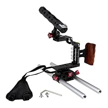 Fotodiox Pro Cinema Black Sharkcage for Sony a7-Series Cameras a7, a7R, a7S - Skeleton Housing, Protective Video Cage