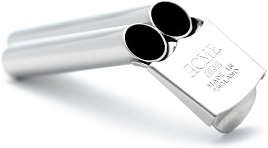 THE ACME | Whistle No. 143 Two Tone Taxi Whistle (Train Sound) Nickle (NP) | Good Sound Quality, Weather-proof Whistles | Designed and Made in the UK | Nickle