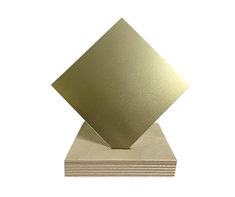 .032" Gold Anodized Aluminum Sheet (Gold, 12" x 12")