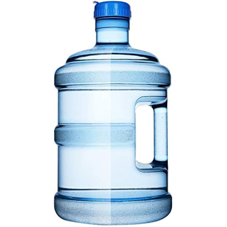 DLT PC Water Bottle with 55mm Diameter Big-Mouth Reusable, Thicken 2mm Drinking Water Bottle Easy Grip Carry Handle Size : 2 GAL