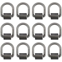 Yaegoo 12 Pack 1/2" Heavy Duty Weld-On Forged D Ring, Steel D-Ring Tie-Down Anchors for Trucks Trailers, 4,000 lbs Working Load Limit