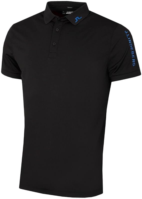 J.Lindeberg Mens Tour Tech Regular Fit Stretch Golf Polo Shirt