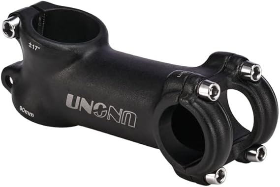 FOMTOR 25.4 31.8 Bike Stem 70mm 90mm 110mm 17 Degree Bicycle Handlebar Stem Riser MTB Stem Suitable for Mountain Bike Road Bike BMX MTB Black