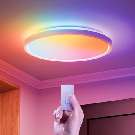 Nanoleaf Multicolor Smart Ceiling Light with Motion Sensor Light Switch
