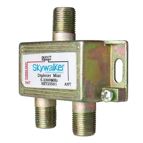 Skywalker 5-2300MHz Mini Diplexer for Off-Air & Satellite Signals Dish Pro Plus Compatible