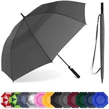 SoulRain 62 Inch Arc Umbrella Double Layer Vented Big Windproof Waterproof Umbrellas,Automatic Open Golf Umbrella for Men and Women and Family