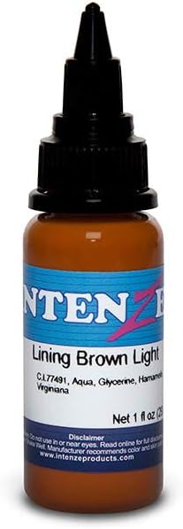 Lining Brown Light - Intenze Tattoo Ink - 1oz Bottle