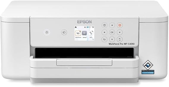 Epson Workforce Pro WF-C4310 Desktop Wireless Inkjet Printer - Color - 4800 x 1200 dpi Print - Automatic Duplex Print - 250 Sheets Input - Ethernet - Wireless LAN Connect, Smart Panel App, App