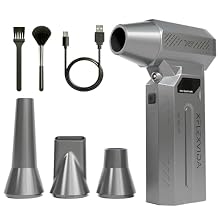 Compressed Air Duster-120000RPM Super Power Electric Air Duster, 4-Gear Adjustable Mini Blower with Fast Charging, Dust Blower for Computer, Keyboard, House, Outdoor and Car