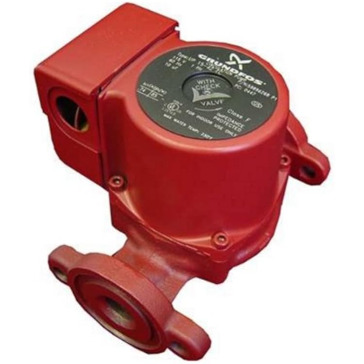Grundfos 59896341 UPS15-58FC Super Brute Circulator, Red, Small