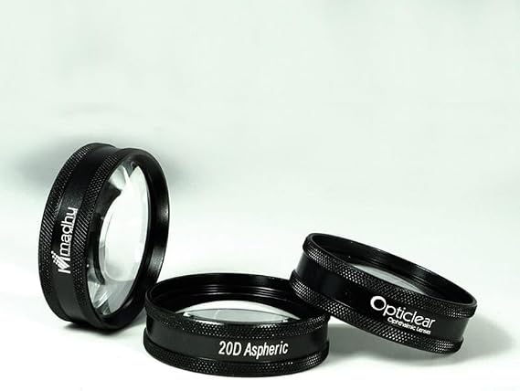 OPTICLEAR 20D Aspheric Lens Used for General Examination of the Fundus Using Binocular Indirect Ophthalmoscope (BIO)