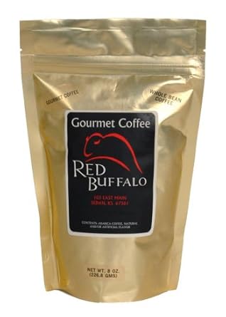 Red Buffalo Chocolate Hazelnut Flavored Decaf Coffee, Whole Bean, 1 pound