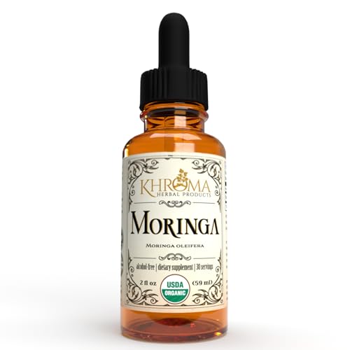 Khroma Herbal Products Organic Moringa - 2 oz Liquid in a Glass Bottle - 30 Servings