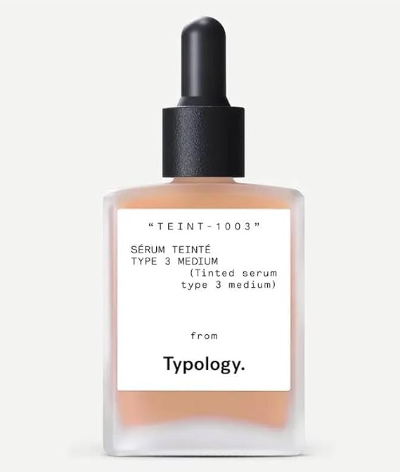 Typology Tinted Serum with Vitamin C, Squalane & Aloe Vera - Type 3 / Medium + + Bonus Premium Korean AloeVera Sheet Masque