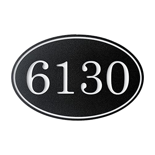 House Numbers for Outside, Customized 911 Address Sign Mounts on Home or Garage with Included Hardware, 11.5W x 7.5H