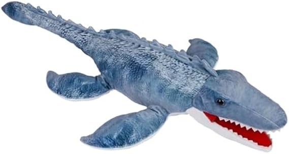 Ravensden Mosasaurus Plush Soft Toy, 56 CM, Blue