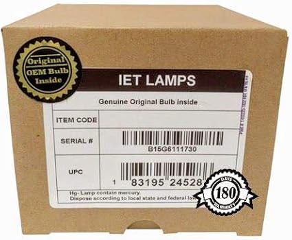 IET Lamps - Genuine Original Replacement Bulb/lamp with OEM Housing for Smart Board UF70 Projector (OSRAM Inside)...