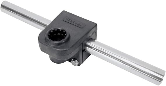 Scotty 287 Round Rail Mount Adapter 7/8", Black