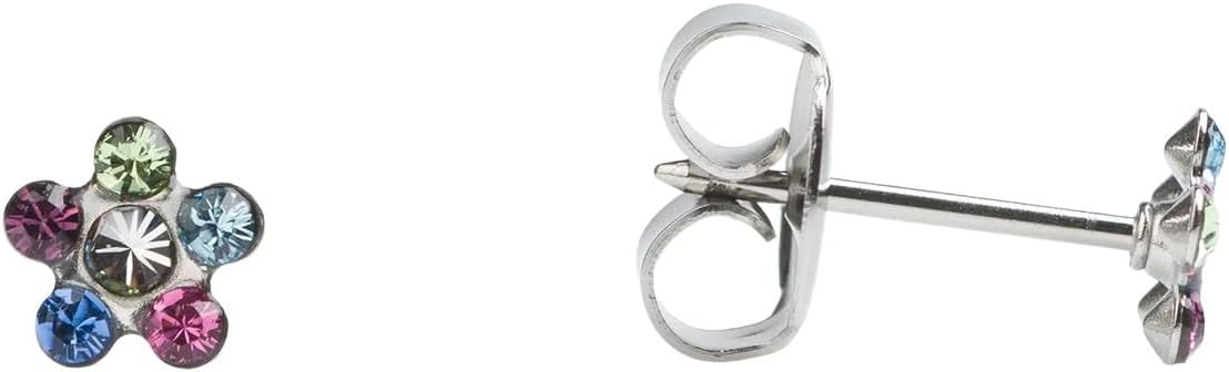 STUDEX Daisy Stud Earrings | Hypoallergenic and Nickel Safe for Sensitive Ears | High Fashion Earrings for Women and Men