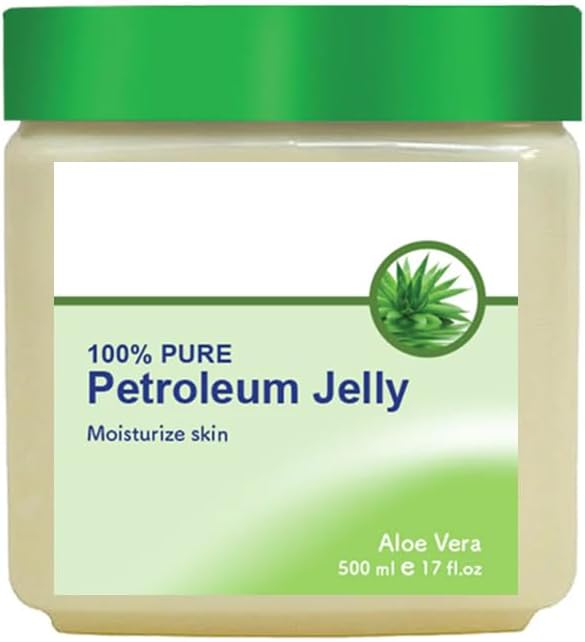 Aloe Vera Enriched Petroleum Jelly, Nourishes Skin, Prevents Dryness, 100% Pure, Large Family Size 500ML Tub