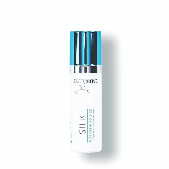 FACTORFIVE Nourishing Silk Hydrating Serum with Stem Cell Growth Factors, Soothing Moisture for Sensitive Skin, All Skin Types (0.35 fl oz/10 ml)