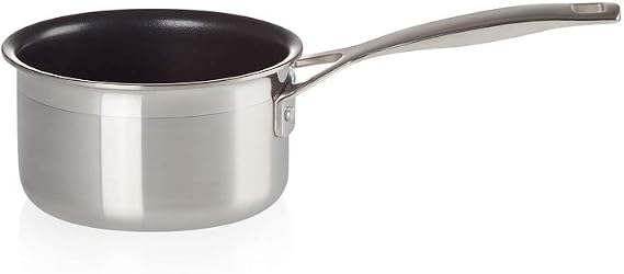 LE CREUSET 3-Ply Stainless Steel Non-Stick Milk Pan, 14 x 8.5 cm, 96201214001000