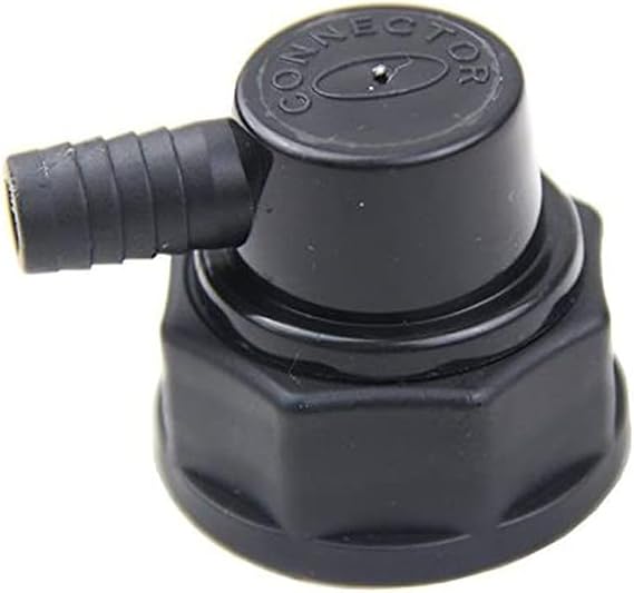 Bag in Box Connector for Pepsi Black, 3/8 Inch Barb BIB Fitting for Syrup Bags to Hose Connection in Home Brewing Systems