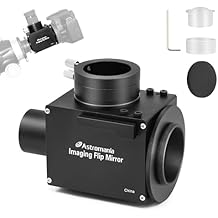 Astromania 1.25 Inch Flip Mirror for Telescope, Precise Focusing & Centering Telescope Accessories with Camera & Eyepiece for Simultaneous Real Time Astronomical Naked-Eye Viewing & Astrophotography