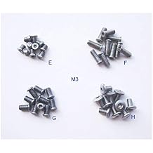 DEFLECTAIR Pocket Blade Handle Screws, Folding Knives Hilt Fasteners, Shaft Pivot Pin Rivets, Pack of 40 Pieces (M3)