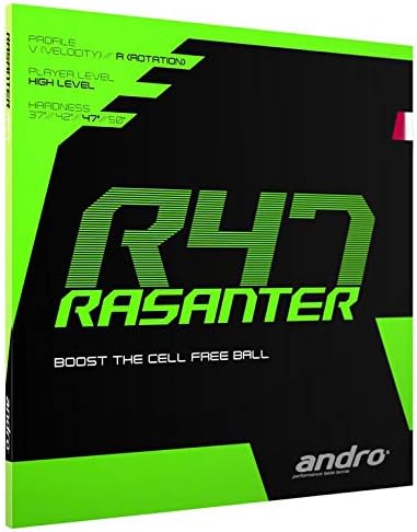 ANDRO Rasanter R47 Table Tennis Rubber Red 2.3