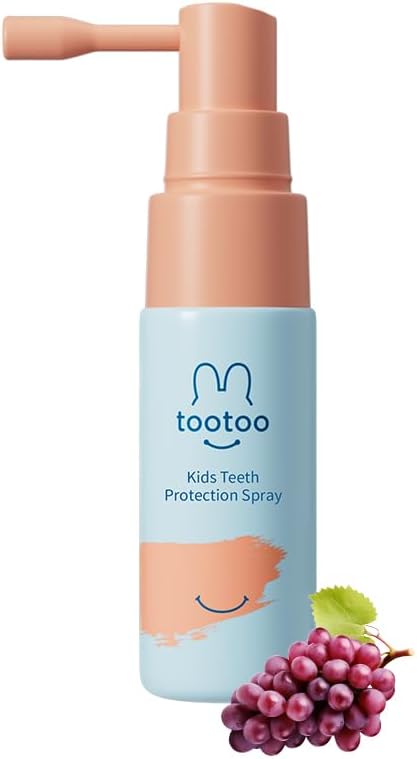 Kids Oral Spray, Xylitol Toddler Toothpaste Helper for Newborn to Kids, Toddler Essentials, Grape Flavor