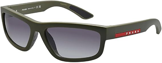 Red Gradient Sunglasses by Prada Linea Rossa