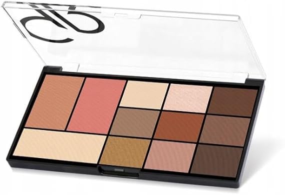 Golden Rose City Style Face & Eye Palette No: 01 Warm Nude - Allık, Bronzer, Aydınlatıcı ve 9'lu Far Paleti