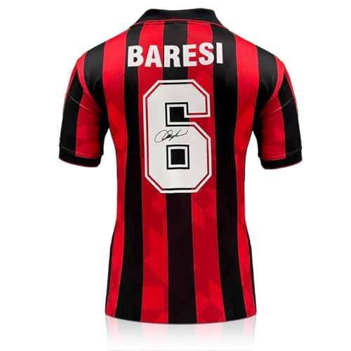 Franco Baresi Signed Milan 1994 Soccer Jersey