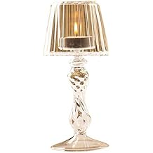 Table Lamp Glass Crystal Candle Lamp Holder Home Decoration