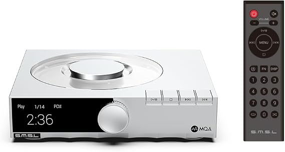 S.M.S.L PL200T Digital CD Transport with Precision Clock Sync SMSL CD Player P.A.S.S. Servo Control MQA CD Support Multiple Digital Outputs