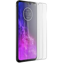 Compatible with Moto One Zoom XT2010-1 6.4" Screen Protector 3 Pack Case Friendly Ultra-Thin Anti-Scratch Anti-Fingerprint Clear Ballistic Screen Guard Tempered Glass Protective Film