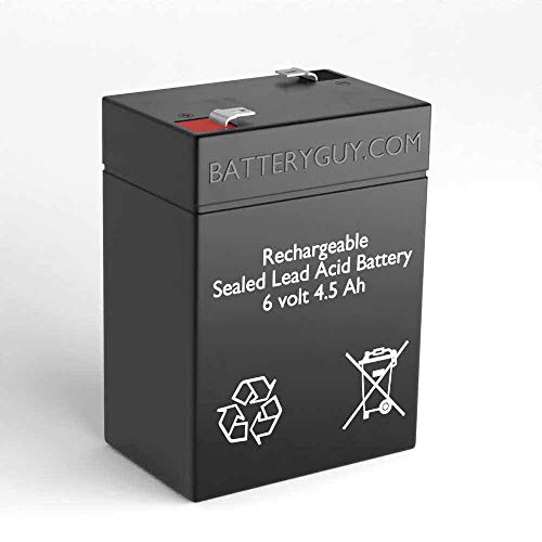 BatteryGuy J3000 Inter Cranial Pressure Replacement 6V 4.5Ah SLA Battery Brand Equivalent Rechargeable - Qty of 1