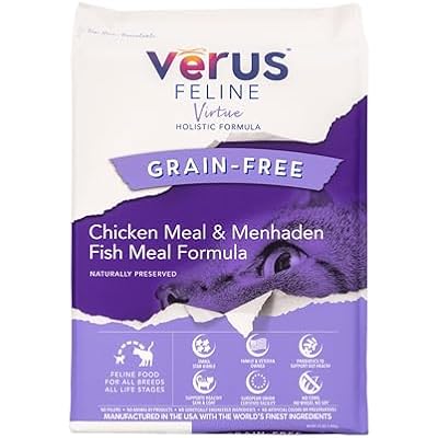 VeRUS Pet Foods Dry Cat Food Chicken, Feline Virtue Formula 12lb