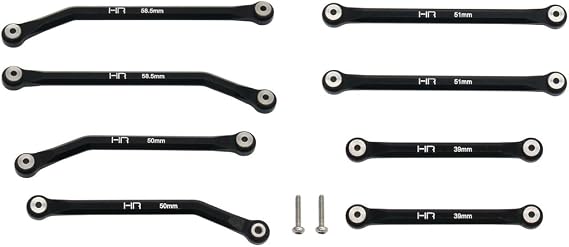Hot Racing SXTF133HFJ01 Aluminum High Clearance 4 Links Set for (133.7mm) SCX24