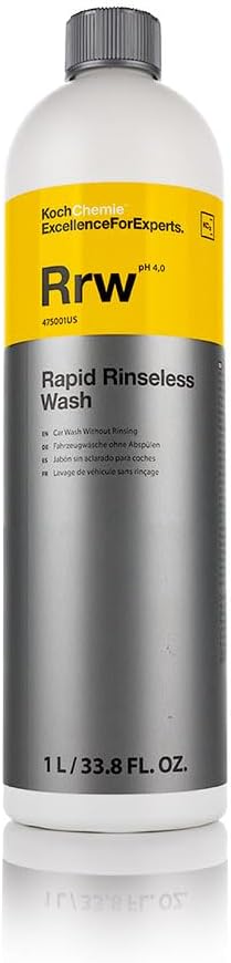 KOCHCHEMIE - Rapid Rinseless Wash - Premium Wash Results Using Minimal Water - Safe on Wraps, PPF, Ceramic Coatings, and Paint - 1 Liter