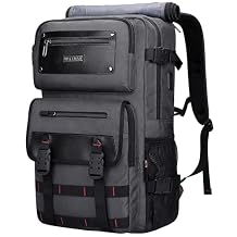 WITZMAN Carry On Travel Backpack for Men Duffle Bags Fit 17 Inch Laptop Airline Approved Laptop Backpack(B685 Silvery Grey)