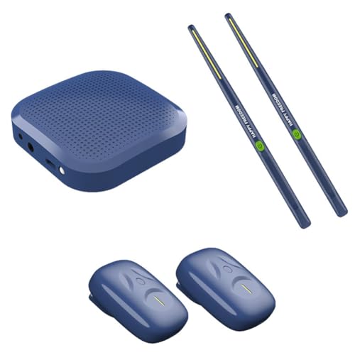 Air Drum Sticks Set, Virtual Electronic Drum Set, Air Drum Sticks Set, Electric Drumsticks, Air Drumsticks, Pedals, Bluetooth and 8 Sounds, Electric Tabletop Drum Set Machine