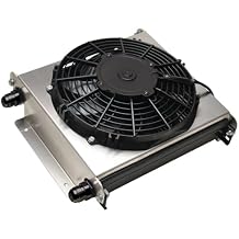 Derale 15875 Hyper-Cool Extreme Remote Mount Fluid Cooler,Black