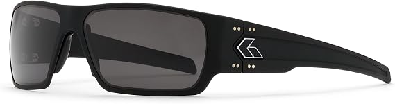 Gatorz Eyewear Specter Sunglasses Black Aluminum Frame/Black Logo Smoke Lens CNC-Machined Aluminum, Adjustable Fit Made in USA (GZ-08-031)