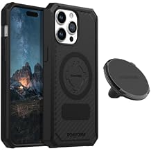 Rokform - iPhone 15 Pro Max Rugged Case + Super Grip Dual Magnet Vent Mount for Car, Truck, or Van