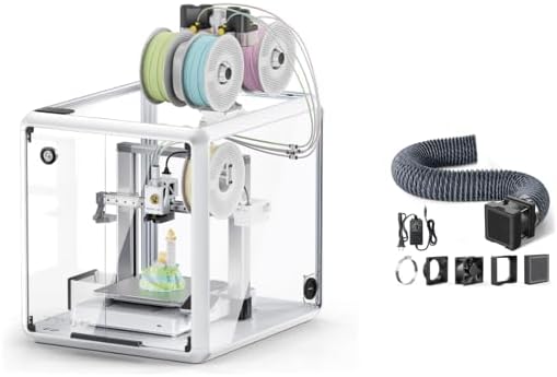 TOPCUBE F2 3D Printer Enclosure for Bambu Lab A1/A1 Combo with TOPCUBE Adjustable Ventilation Kit with Powerful Exhaust Fan and Filter