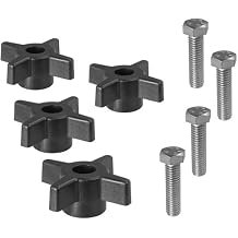Peachtree Woodworking 3/8 x 16 Star Knob and Bolt - 4 Pack - PW6110