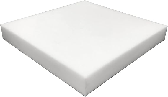 Foamma High Density Upholstery Foam, 3" x 24" x 24" - Couch Cushion Foam Replacement Pad, High Density Pad for Seats, Pillows, Chairs, and Craft Projects